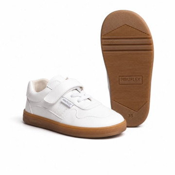Piruflex Barefoot School Sneakers in White | Made in Spain