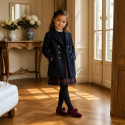 Burgundy Velvet Mary Jane with Bow | Made in Spain
