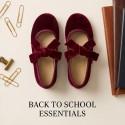 Burgundy Velvet Mary Jane with Bow | Made in Spain
