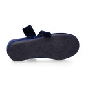 Mercedita de Terciopelo Azul Marino con Lazo | Made in Spain