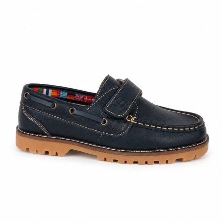 Náutico niño azul marino sin cordones – Colegial