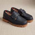 Náutico niño azul marino sin cordones – Colegial