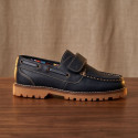 Náutico niño azul marino sin cordones – Colegial