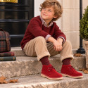 Suede Leather Safari boots with laces.