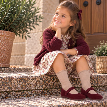 Girls’ Serratex Mary Jane Shoes with Adjustable Closure – Sizes 18-35