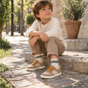 Kids suede leather CASUAL Sneaker shoes with laces.