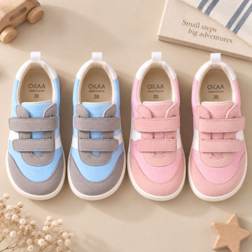 Okaa Flex casual respectful Sneaker shoes in nylon canvas.