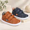Okaa Flex Kids Sneaker shoes bootie type with sport design. RESPECTFUL model.