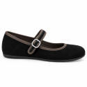 Women’s Barefoot Mary Jane Shoes – Black | OKAA FLEX