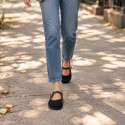 Women’s Barefoot Mary Jane Shoes – Black | OKAA FLEX
