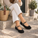 Women’s Barefoot Mary Jane Shoes – Black | OKAA FLEX