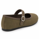 Merceditas Barefoot Mujer Verde Oliva | OKAA FLEX