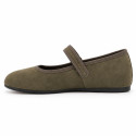 Women’s Barefoot Mary Jane Shoes – Olive Green | OKAA FLEX