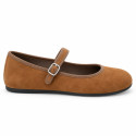 Women’s Barefoot Mary Jane Shoes – Camel | OKAA FLEX