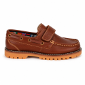 Náutico niño color cuero sin cordones – Colegial