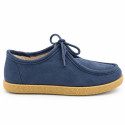 Boys' Wallaby Shoes in Denim Blue with Laces