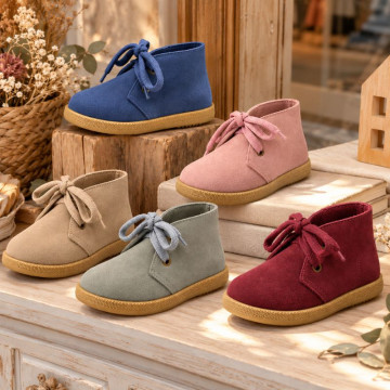 Botitas Safari Infantiles de Piel Serraje Ultrasuaves y Flexibles | Tallas 20-32