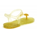 Finger sandal jelly shoes with buckle fastening.